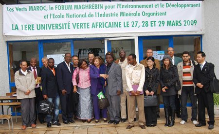 Participants at the African Green University, Rabat, Morocco, March 27-29, 2009