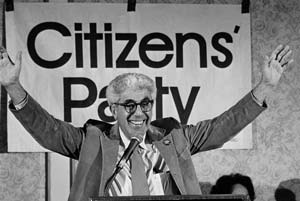 Dr Barry Commoner at the Citizens Party's first national convention. Bettmann/Corbis/Ap Images